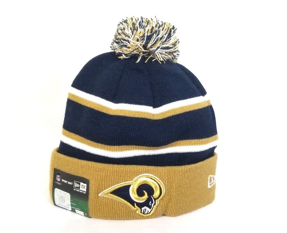 rams new era beanie